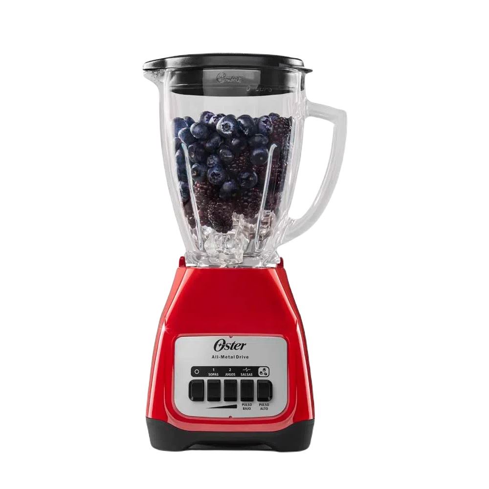 Licuadora Oster de 1.5L BLSTKAG RPB con 550 watts – Rojo Kaliman